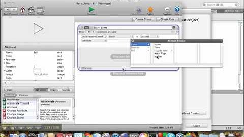 GameSalad: Basic pong game (part 2 of 4)