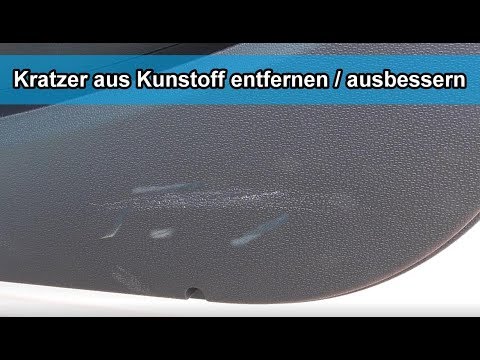 Kratzer im Auto Cockpit / aus Innenraum Kunststoff entfernen / ausbessern –  Tutorial / Anleitung 