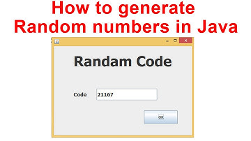 How to generate random numbers in Java