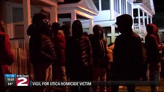 Vigil for Utica homicide victim