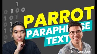 How to paraphrase text in Python using the PARROT library (Ft. @KenJee_ds)