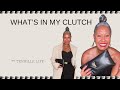 What’s in my Clutch #whatsinmybag #over40fashion