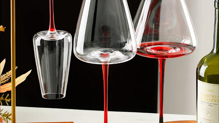 Long Stem Transparent Black Bow Tie Crystal Champagne/Red Wine Glasses