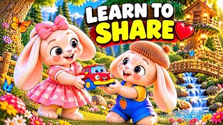 Benny Learns to Share His Favorite Toy 🧸 | A Lesson in Sharing | Kids Moral Story