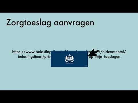 Hoe vraag ik zorgtoeslag aan? (Ondertiteling in het Engels, Spaans