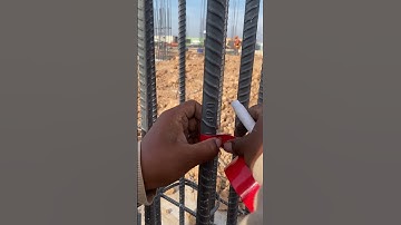 Tape for short column level #construction #engineering #building #civilengineering #concrete