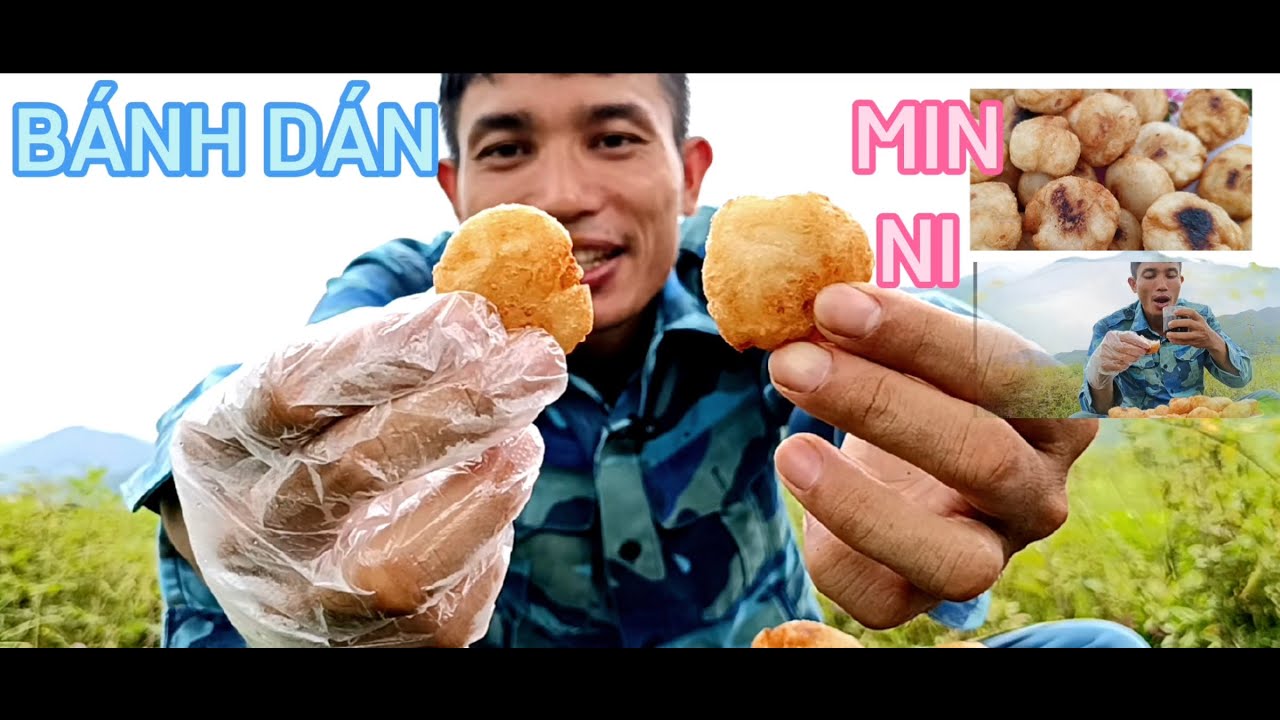 Ẩm thực ( 6 ) món bánh rán min ni tại cánh đồng # quang la tv - YouTube