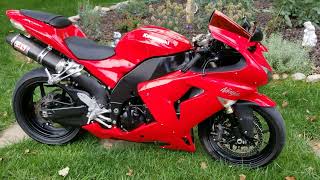 2007 ZX10R Walk around and startup of a Amazing Motorbike that is in still Like New Condition