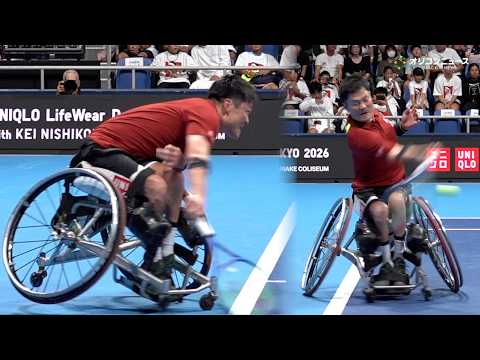 【試合映像】国枝慎吾、引退から約3年も圧巻のプレー健在！現役トップ選手ゴードン・リードと一進一退の熱戦『UNIQLO LifeWear Day Tokyo2026with Kei Nishikori』