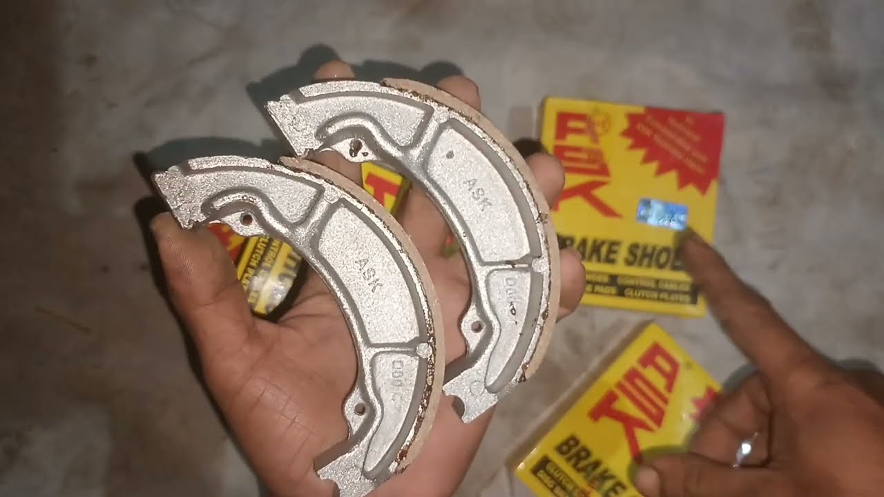 Hero Bajaj TVS Honda  bike ki ASK brake shoe MRP and unboxing 