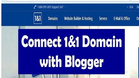 Connect 1and1 domain with blogger latest method
