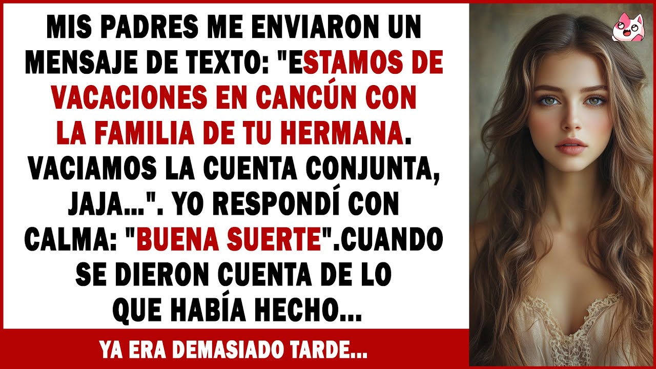 Mis Padres Me Enviaron Un Mensaje De Texto 'Jaja..' Y Vaciaron Nuestra Cuenta Conjunta — Pero No...