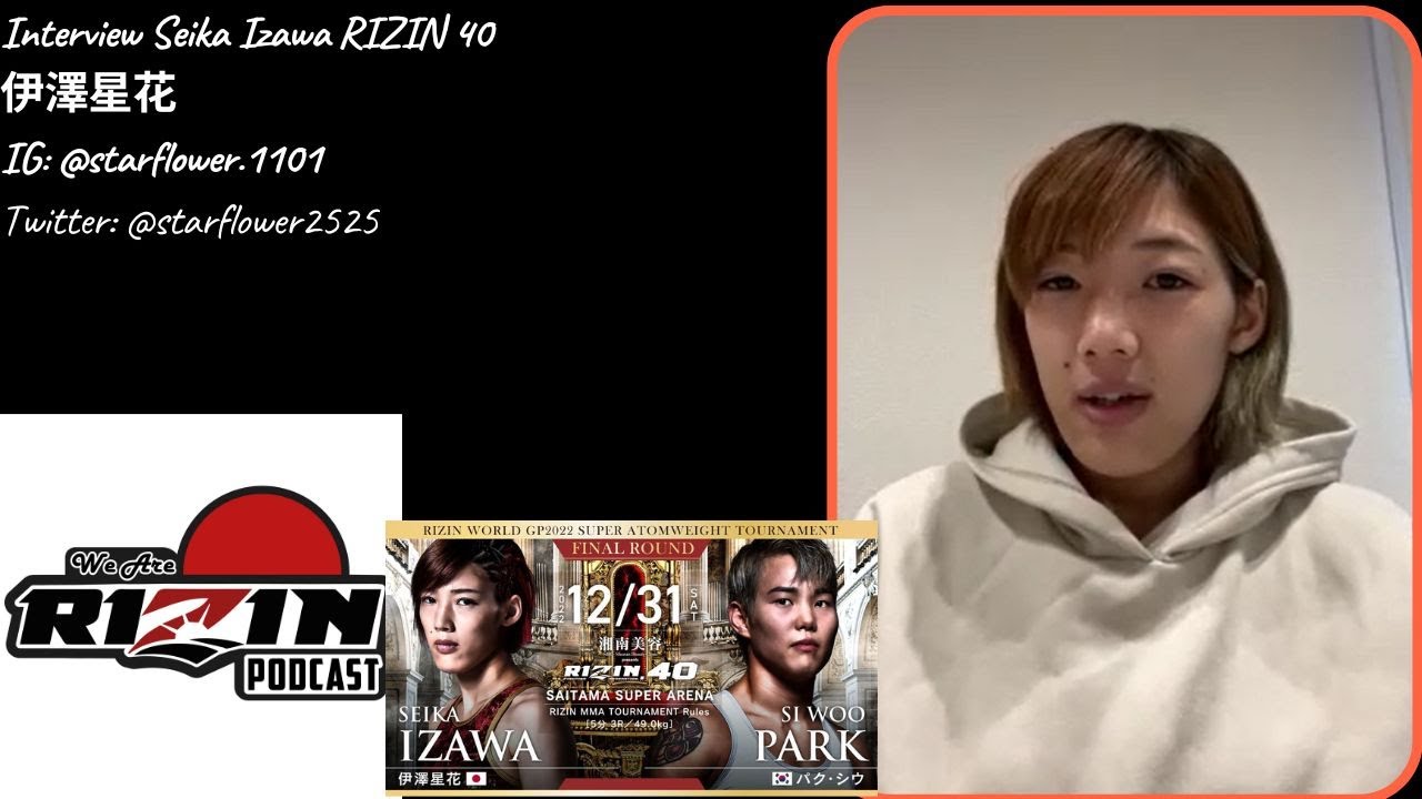 Seika Izawa 伊澤星花 RIZIN 40 Interview