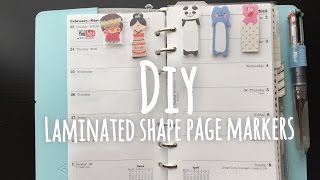 DIY LAMINATED SHAPE PAGE MARKER (For planners & books)