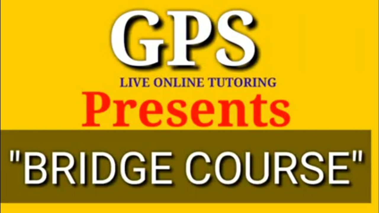 Bridge Course For Class XI YouTube Bridge Course For Class XI YouTube