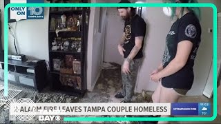 Couple left homeless, rebuilding after 2-alarm fire in Tampa
