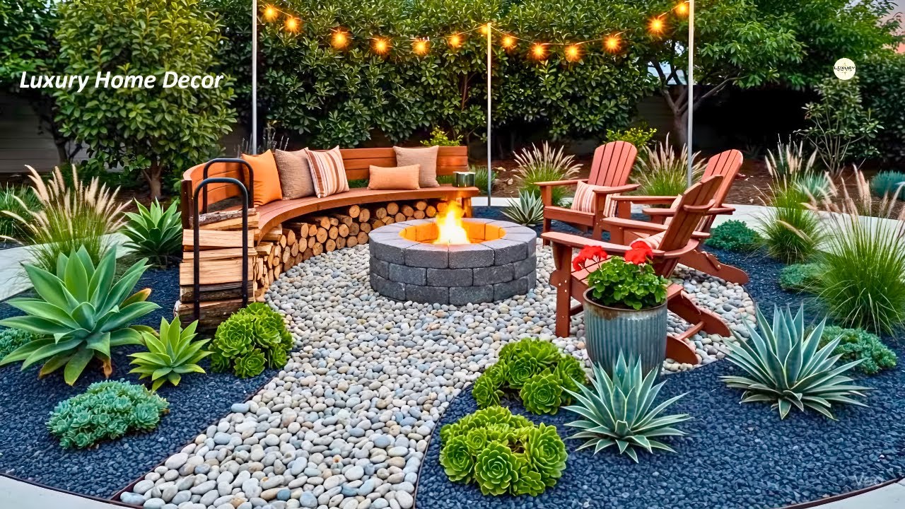 Backyard Fire Pit Landscaping Ideas | Budget-Friendly Designs, DIY Tips ...