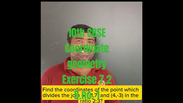 Find the coordinates of the point which divides the join of (-1,7) and (4,-3) in the ratio 2:3?