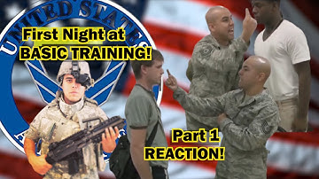 U.S. Soldier Reaction : First Night at Basic Training Zero Night Air Force BMT Part 1.