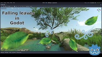 How to create realistic falling leaves in godot