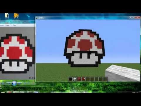 Minecraft - Como hacer Pixel art Rápido, fácil y sencillo 