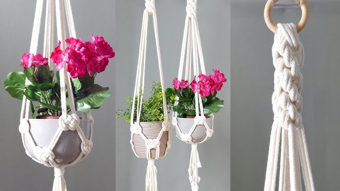 Macramé - Suspension pour plantes - Emilie & Co - P'tits Poids