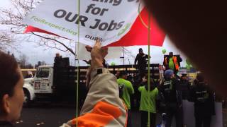 Walmart Black Friday Protest 2013  Bellevue, WA (Factoria)