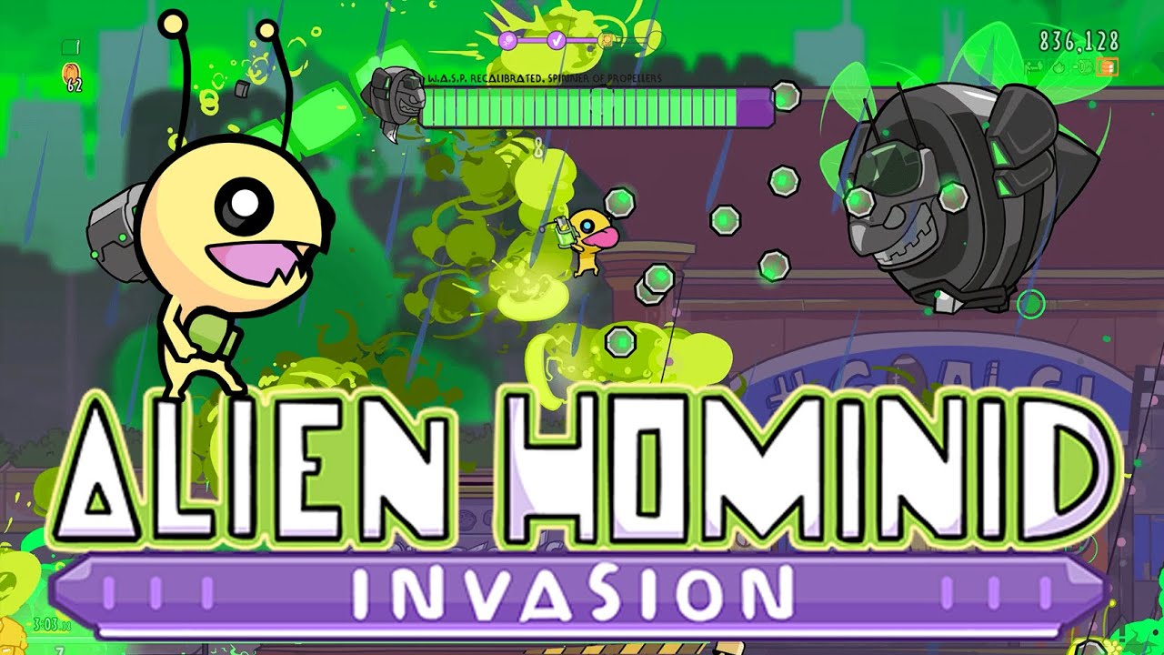 Alien Hominid Invasion + Alien Hominid HD Remaster | LIVE | gogamego ...