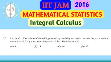 IIT JAM (2016) | Integral Calculus | Mathematical Statistics | Question-3 | Solution
