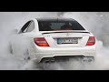 Crazy Mercedes-Benz C63 AMG W204 Compilation! Burnouts, Donuts, Brutal Exhaust Sounds, and Drifts!