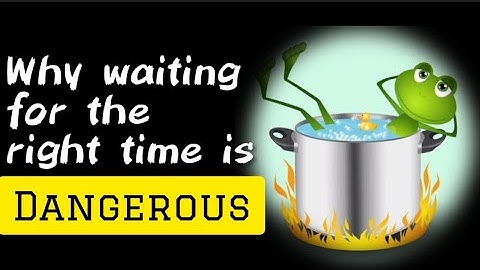 The Boiling Frog Syndrome: Why Timing is Crucial in Decision-Making @iammanvith