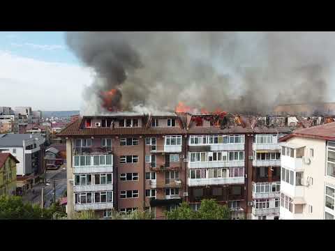 Incendiu Craiova drona