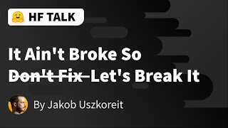 It Ain't Broke So D̶o̶n̶'t̶ F̶i̶x̶ Let's Break It