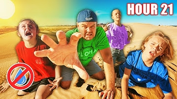 Surviving 24 Hours in the Desert! Extreme Overnight Challenge!