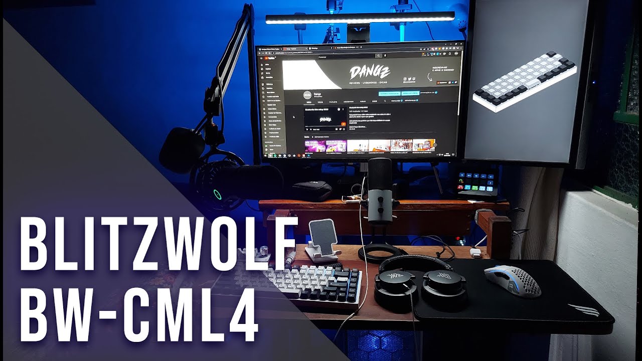 SEU SETUP PRECISA DISSO! LIGHTBAR Blitzwolf (BW-CML4) - UNBOXING - YouTube