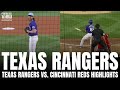 Texas rangers vs cincinnati reds game highlights  wyatt langford crushes grand slam home run