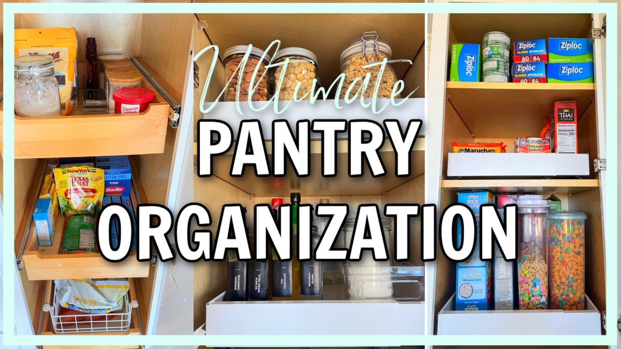 ULTIMATE PANTRY ORGANIZATION | Satisfying Clean and Pantry Restock Organizing