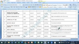 Lesson -12 English Verb Table A to Z 111-120