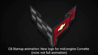 C8 Mid-engine Corvette: New logo and startup animation