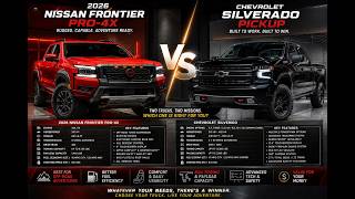 💥 Mid-Size Beast VS Full-Size Monster! Frontier PRO-4X or Silverado?