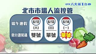 北市市場分流首個週末 人潮減半 八大民生新聞 2021061204
