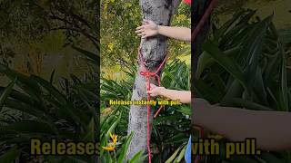 The Ultimate Adjustable Slip Knot Hack - This Hybrid Knot tightens instantly and unties in one pull