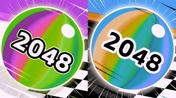 Ball Run 2048 Infinix 🏀 vs Reverse ball Colour Run walkthrough , iOS Android New Update part : 2002 