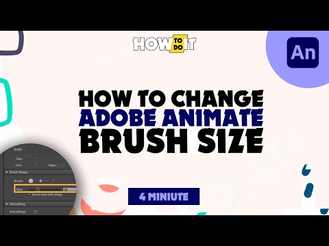 Vídeo: Como altero o tamanho do pincel no Adobe Animate?