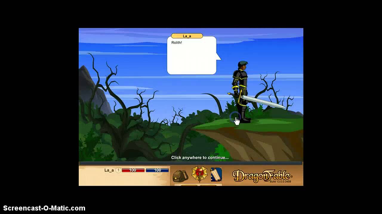Dragonfable playthrough part 1