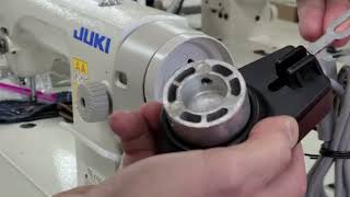 Consew brushless servo motor's needle positioner installation