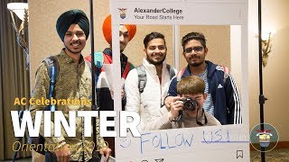 Winter Orientation at Alexander College (2019)