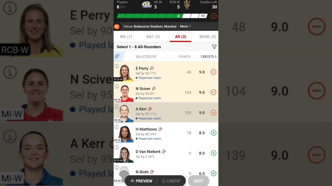 MI-W vs RCB-W Dream11 Team I RCB-W vs MI-W Dream11 Team Prediction I WPL I rcb-w vs mi-w WPL dream11