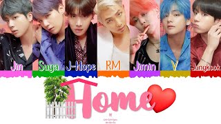 ️ BTS (방탄소년단) - Home [Color Coded Lyrics Han|Rom|Esp] ️