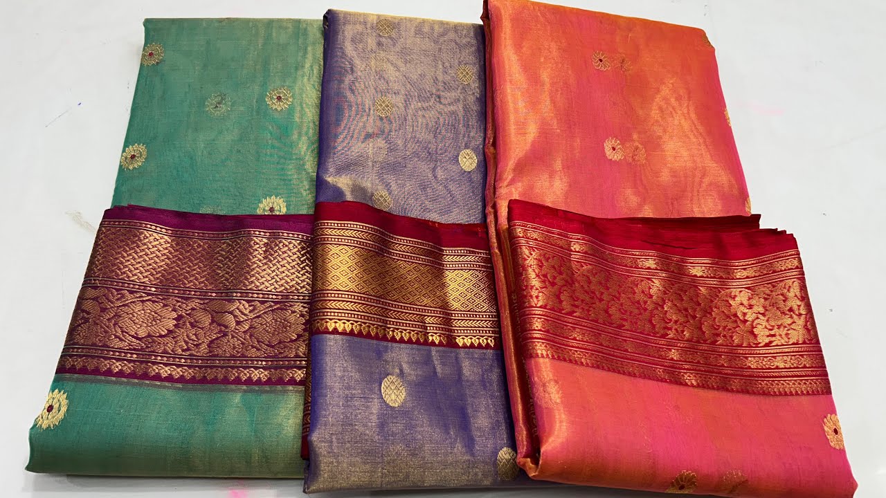चंदेरी साड़ी | Latest Chanderi Sarees Beautiful Degains Katan Organza Order +917024306133 #saree 
